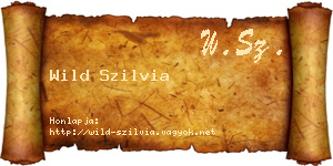 Wild Szilvia névjegykártya